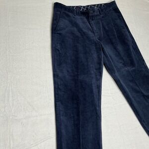 Brooks Brothers Clark Corduroy Pants Navy Men's 35x32 Straight Fit